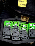 Monster Eyeballs Dominoes Set in Coffin Storage Box