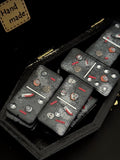 Serial Killer Horror Dominoes Set in Coffin Storage Box