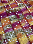 Peach Watercolor Dominoes Set