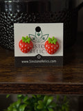 Summer Strawberry Stud Earrings