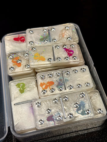 Mermaid Shimmer Dominoes Set