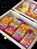 Peach Watercolor Dominoes Set
