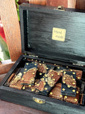 Bronze Onyx Dominoes Set