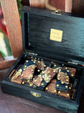 Bronze Onyx Dominoes Set
