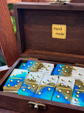 Ocean Breeze Dominoes Set