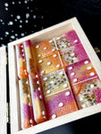 Peach Watercolor Dominoes Set