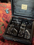 Midnight Onyx Dominoes Set