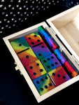 Glitter Rainbow Dominoes Set