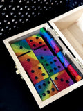 Glitter Rainbow Dominoes Set