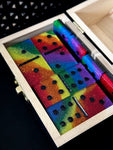 Glitter Rainbow Dominoes Set