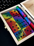 Glitter Rainbow Dominoes Set