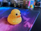 Diamond Duck Rhinestone Rubber Duckie