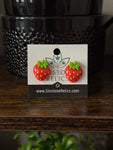 Summer Strawberry Stud Earrings