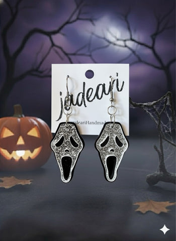 Scream Ghostface Dangle Earrings