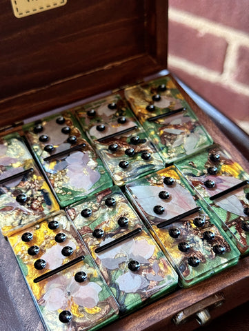 Autumn Camo Dominoes Set