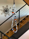 Rainbow Brite Beaded Phone Strap Wristlet