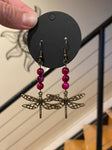 Dragonfly Dangles in Magenta