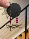 Dragonfly Dangles in Magenta