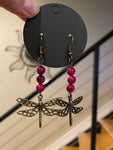 Dragonfly Dangles in Magenta
