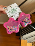 Rainbow Brite Star Quicksand Earrings